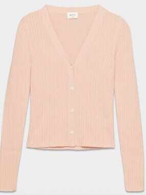 New Wilfred Free Manila Cardigan – Merino Wool Blend, V-Neck, Size 2XS